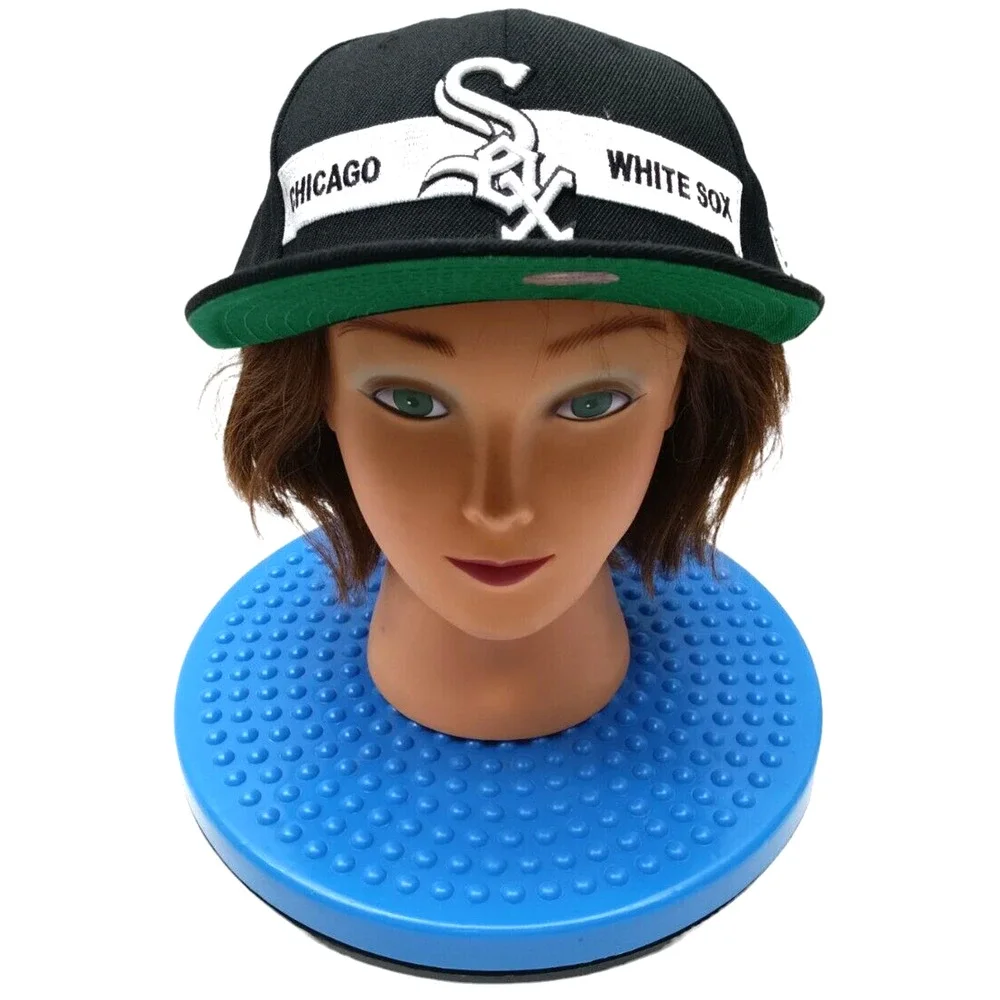 Vintage Chicago White Sox MLB hat Black Spell Out‎ Baseball Snap Back Cap